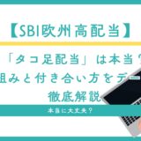 【2025年版】SBI欧州高配当は“タコ足”なのか？｜特別分配金の仕組みと買う前の注意点